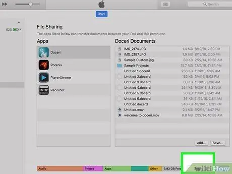 Överför filer till iPad från en dator Steg 9