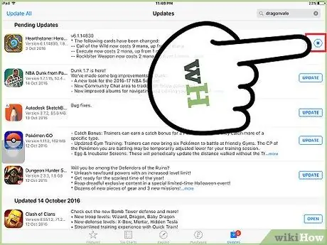 Actualizați aplicațiile pe un iPad Pasul 6