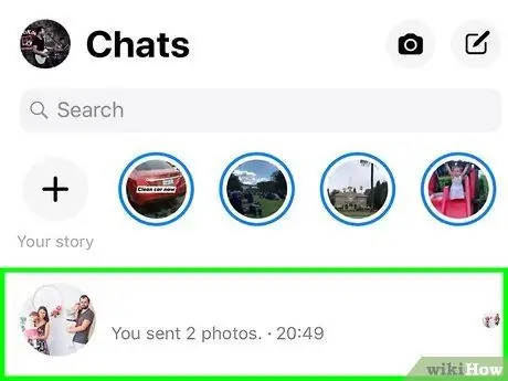 احذف جهات اتصال Messenger على iPhone أو iPad الخطوة الثانية