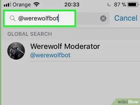 Ua Si Werewolf ntawm Telegram ntawm iPhone lossis iPad Kauj Ruam 17