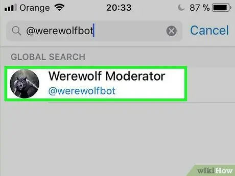 በ iPhone ወይም በ iPad ላይ በቴሌግራም ላይ Werewolf ን ይጫወቱ ደረጃ 4