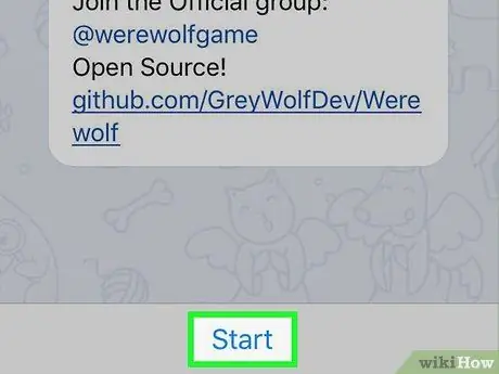 Speel weerwolf op Telegram op iPhone of iPad Stap 5