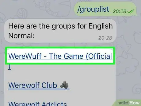 Joacă Werewolf pe Telegram pe iPhone sau iPad Pasul 9