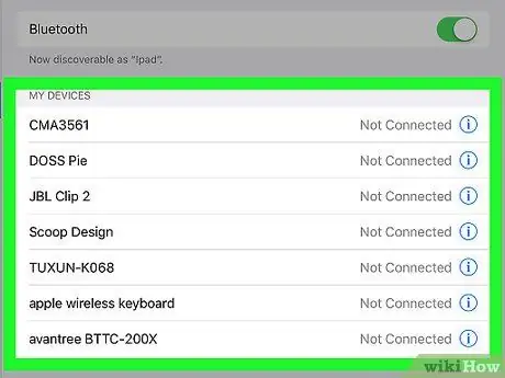 Conecte um iPad a dispositivos Bluetooth, etapa 6