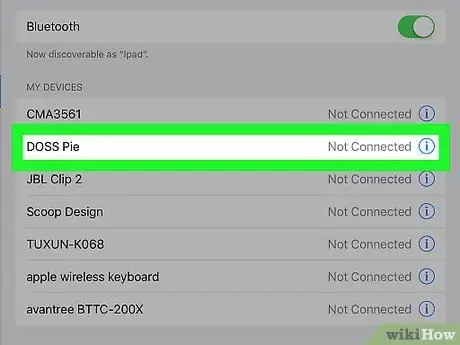 เชื่อมต่อ iPad กับอุปกรณ์ Bluetooth ขั้นตอนที่ 7