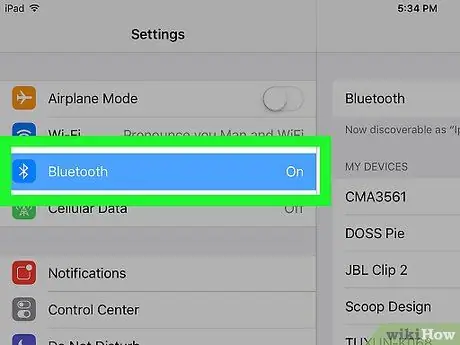 Prijunkite „iPad“prie „Bluetooth“įrenginių 2 veiksmas