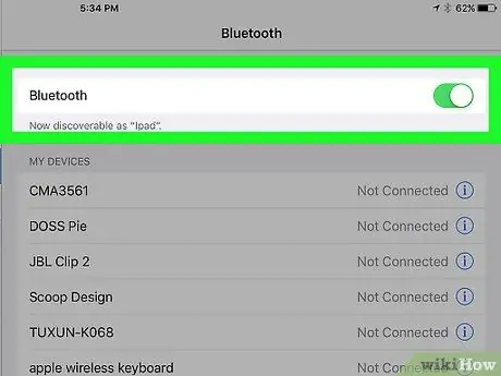 IPad -ийг Bluetooth төхөөрөмжид холбох 3 -р алхам