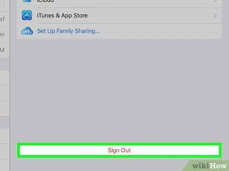 Mag-sign Out ng iCloud sa iPhone o iPad Hakbang 3