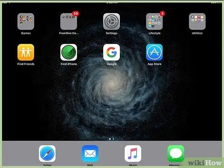 Stavite ikone na radnu površinu iPad -a Korak 1