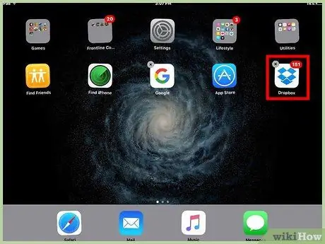 Vendosni ikonat në desktopin e një iPad Hapi 4