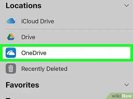 Pridėkite „OneDrive“prie „iPhone“ar „iPad“failų programos 6 veiksmas