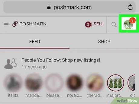 Alterar nome de usuário no Poshmark no iPhone ou iPad Etapa 4