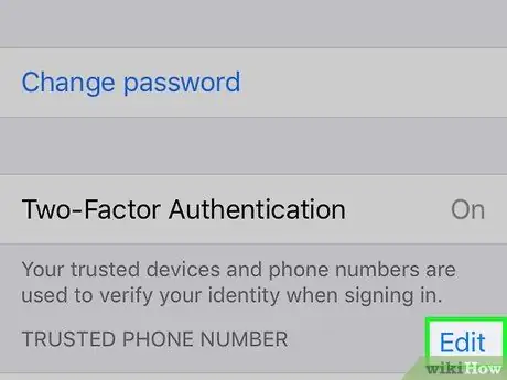 Променете надеждния номер за вашия Apple ID на iPhone или iPad Стъпка 10