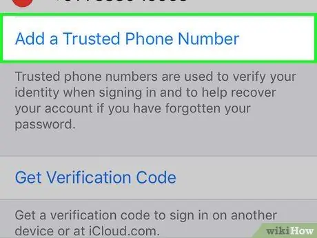 Promijenite pouzdani broj za svoj Apple ID na iPhoneu ili iPadu Korak 5