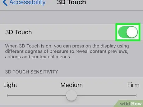 Cambiar la sensibilidad táctil en iPhone o iPad Paso 5