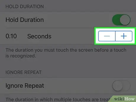 Change Hold Duration Time on an iPhone Step 7