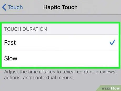 Cambiar la sensibilidad táctil en iPhone o iPad Paso 5