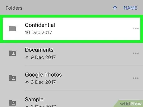 Pengeu imatges a Google Drive a l'iPhone o l'iPad Pas 2