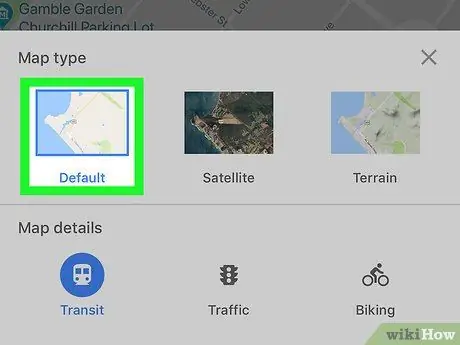 Désactiver la vue satellite sur Google Maps sur iPhone ou iPad Étape 3