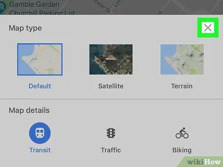 Matikan Paparan Satelit di Peta Google pada iPhone atau iPad Langkah 4