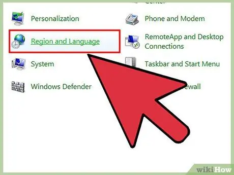 Spremenite jezik v sistemu Windows 7 7. korak