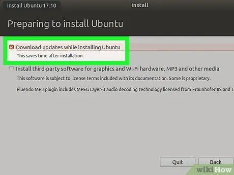 Az Ubuntu Linux telepítése 13. lépés