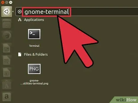 Buka Tetingkap Terminal di Ubuntu Langkah 2