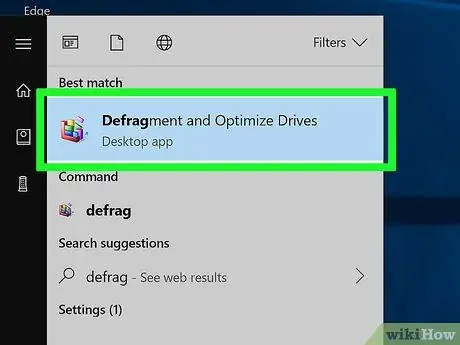 Defragmentējiet disku Windows datorā 2. darbība