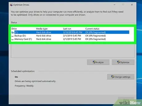 Defragment Disk ntawm Windows Computer Kauj Ruam 3