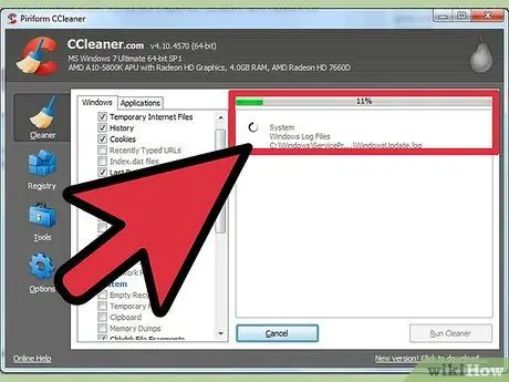 Izmantojiet CCleaner 4. darbību