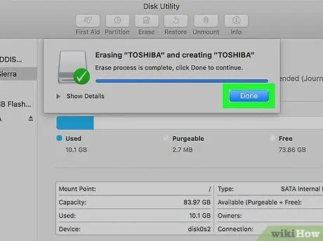 Formatera USB på Mac Steg 10