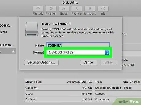 Mac Adım 6'da USB'yi Biçimlendirin