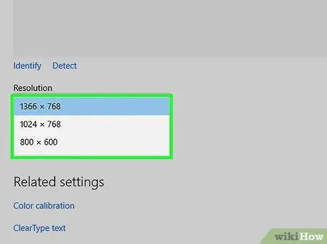 قم بتغيير دقة الشاشة على الكمبيوتر الشخصي الخطوة 5