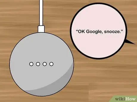 Definiu una alarma amb el pas 7 de Google Home