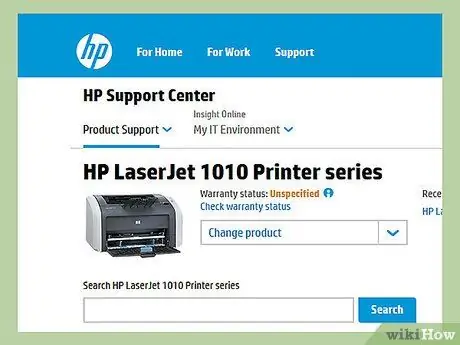 Připojte HP LaserJet 1010 k systému Windows 7 Krok 1