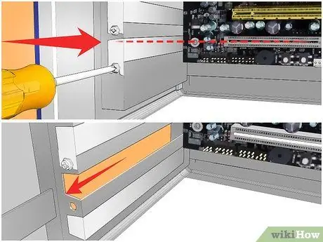 Установите карту PCI. Шаг 4