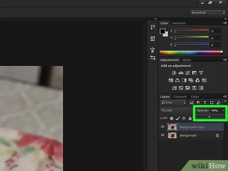 Ayusin ang Opacity sa Adobe Photoshop Hakbang 7