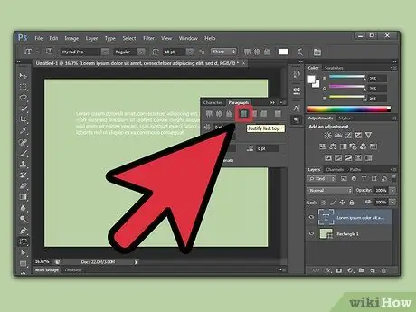 Justify Text in Photoshop Step 12