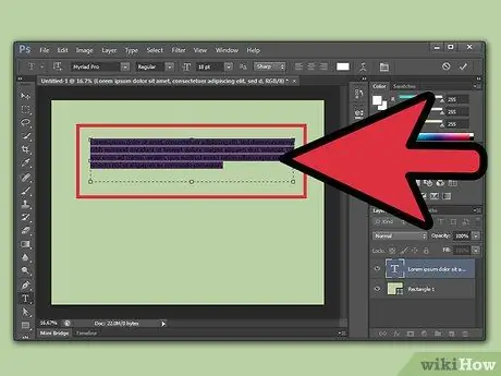 ضبط النص في Photoshop الخطوة 3