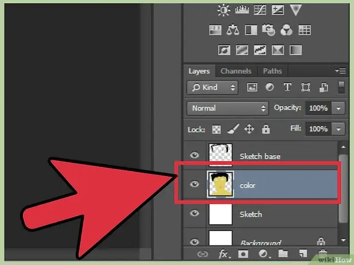 Boja i crtanje u Adobe Photoshopu 6 Korak 27