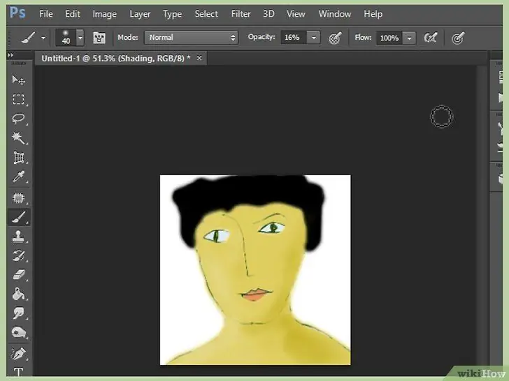 Warnakan dan Lukis pada Adobe Photoshop 6 Langkah 35