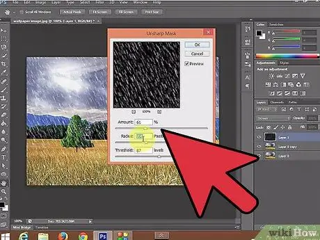 Maak regen in Photoshop Stap 15