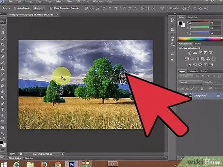 Tạo mưa trong Photoshop Bước 2