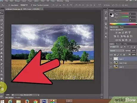 Photoshop дээр бороо оруулах 6 -р алхам