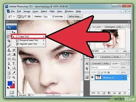 ทำให้ดวงตาดูสดใสใน Photoshop ขั้นตอนที่ 2