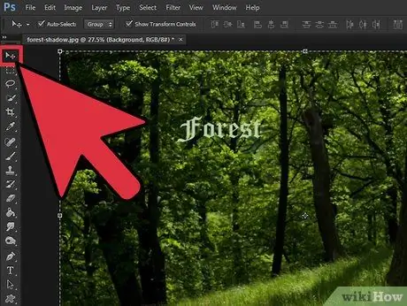 Teks Pusat di Photoshop Langkah 4