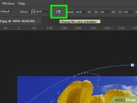 Photoshop 9 -р алхам дахь Warp хэрэгслийг ашиглана уу