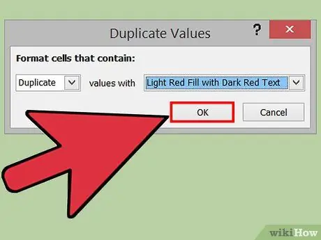 በ Excel ደረጃ 9 ውስጥ ብዜቶችን ያግኙ