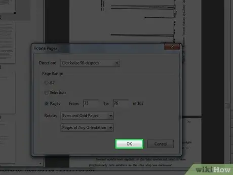 Girar páginas en un documento PDF con Adobe Acrobat Paso 5