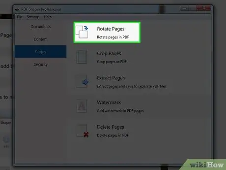 Rotiți paginile într-un document PDF utilizând Adobe Acrobat Pasul 8